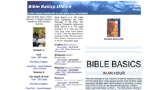 Desktop Screenshot of biblebasicsonline.com